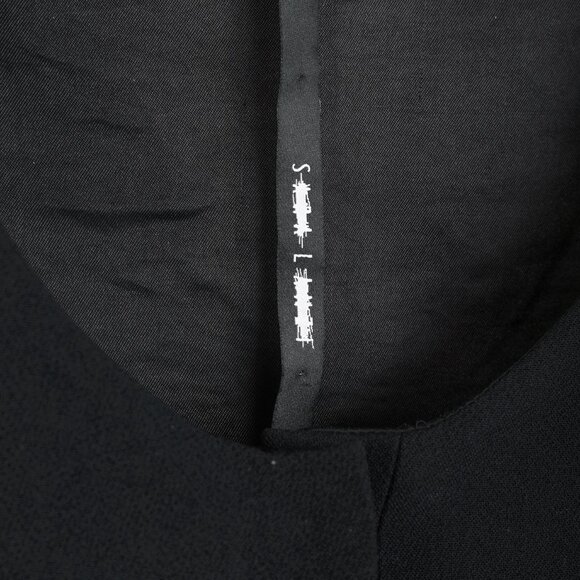 Sarah Lanzi AW/16 Minimalist Black Layered Sleeveless Dress - Picture 8 of 8